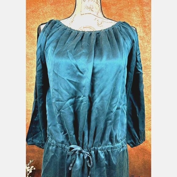 Chaser Silk Charmeuse Mini Dress - Evergreen - size M - Picture 2 of 9